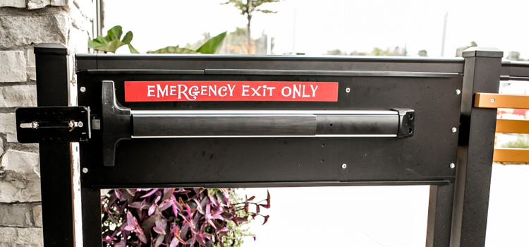 emergency push bar installation in Nipomo